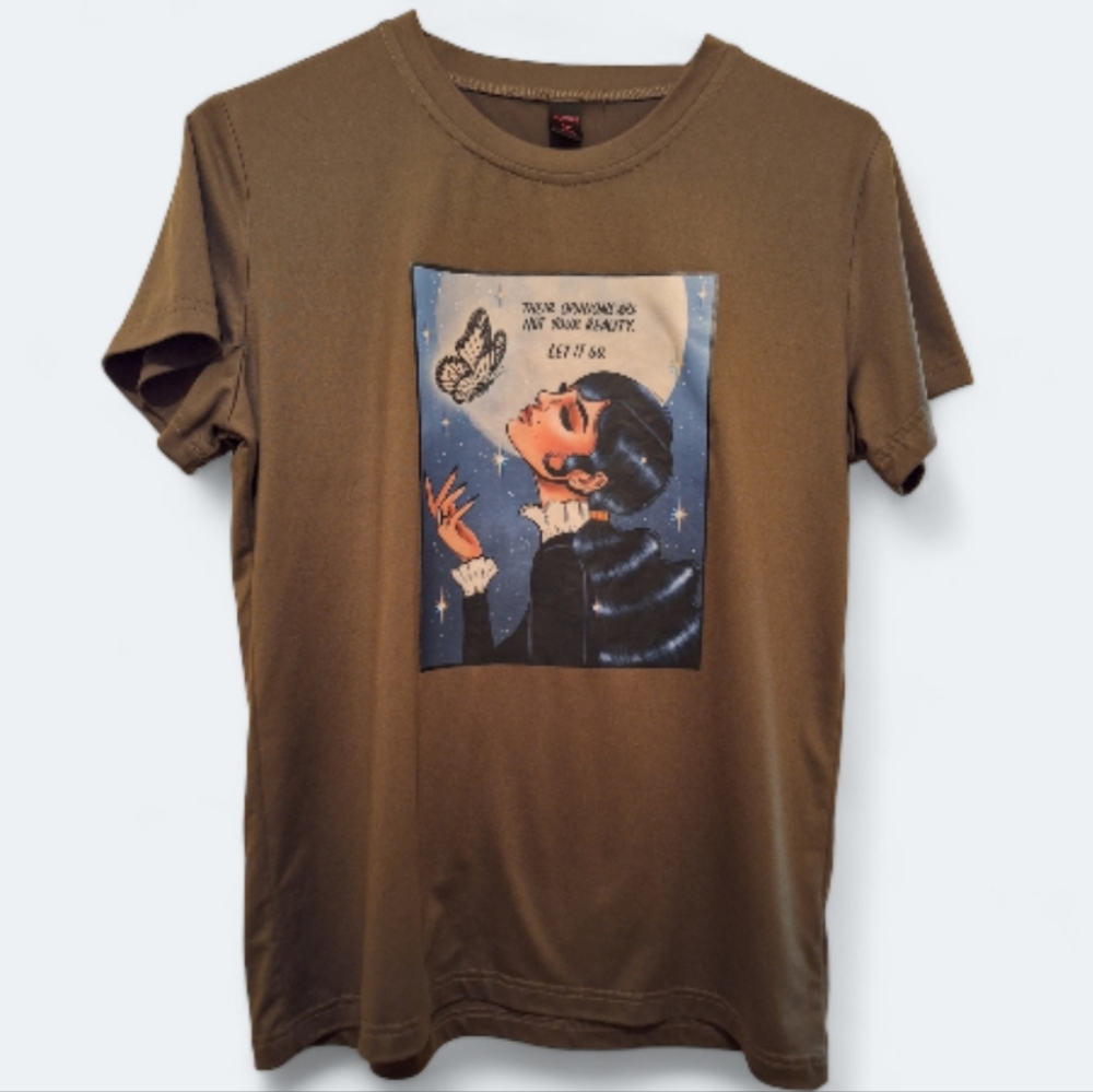 Romwe green graphic tee shirt - Picture 5 of 10